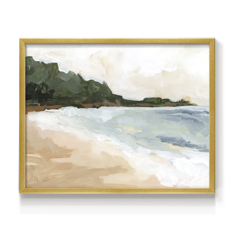 Cove Break I -Framed Print - Restickable
