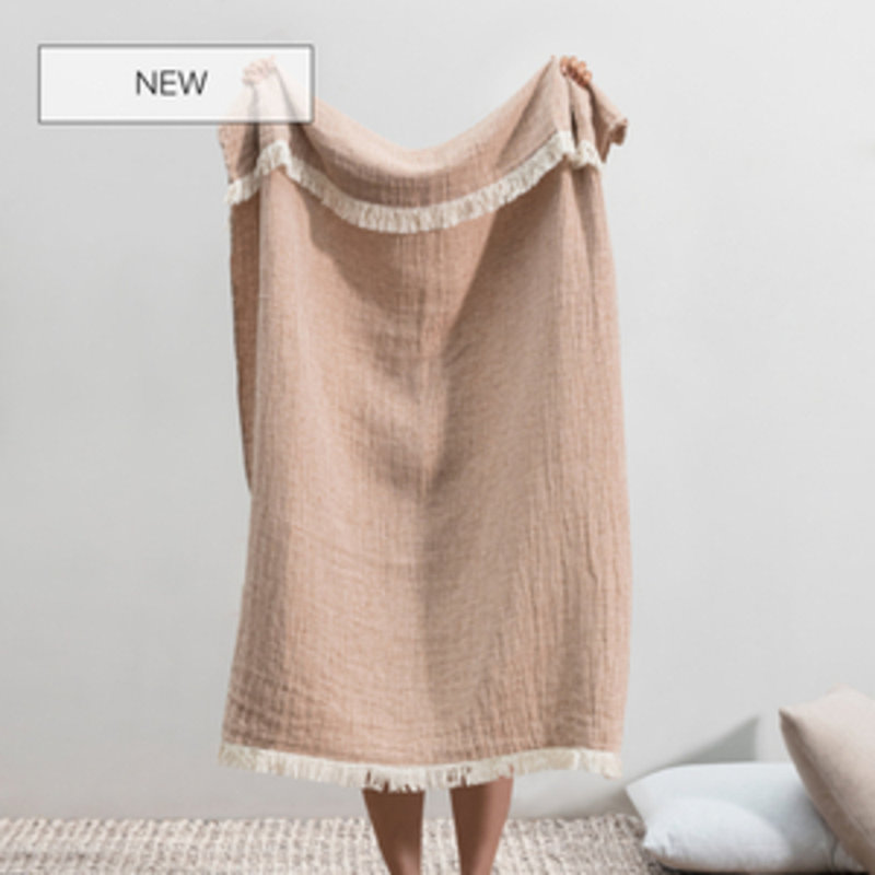 Soho Throw Blanket, Rust