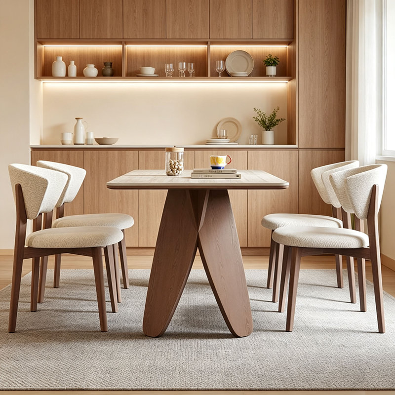 Table en dalles de noyer Wabi-Sabi, 29.5" H x 55.1" W x 31.5" D, 7