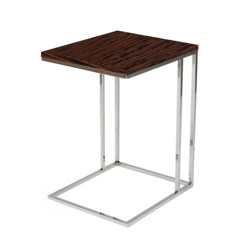Table de bout Hampshire C, Argent / ébène