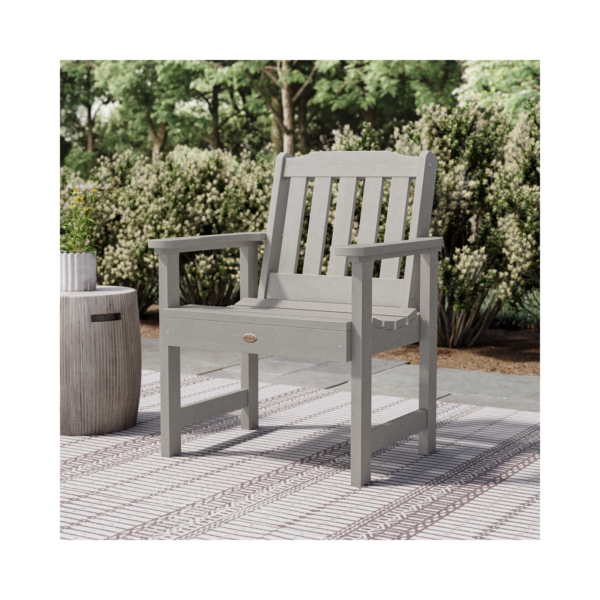 Outdoor Lounge Chair, Harbor Gray
