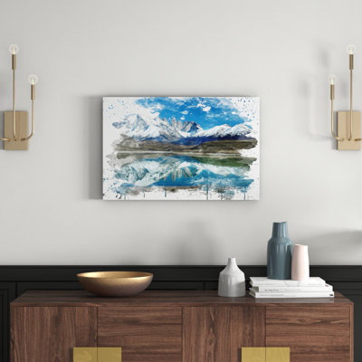 Landscape Patagonia Argentina Lake and Mountain - Wall Art