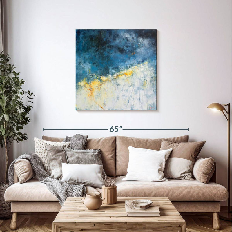 Avery Yellow Bloom, 36" H x 36" W