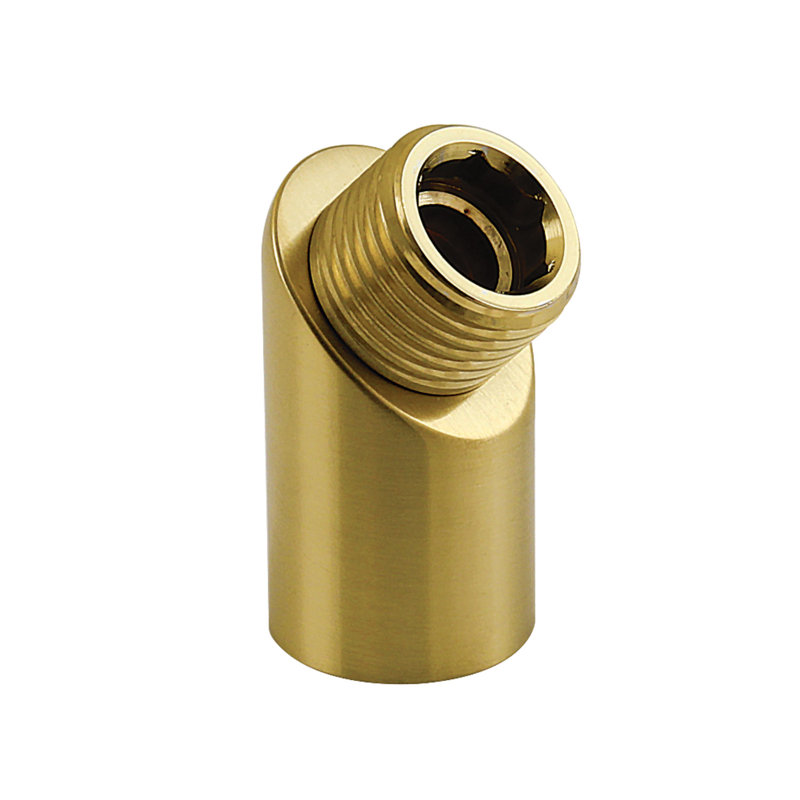 Coude d'alimentation mural pour robinet de douche Kingston Brass K220M0, noir mat, Laiton brossé