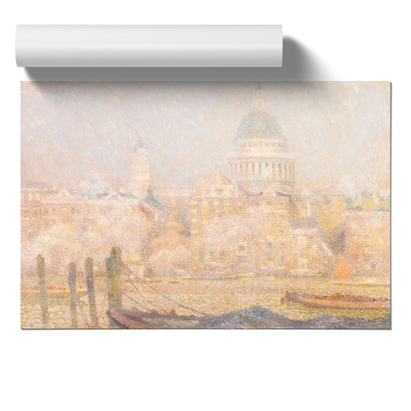 St. Pauls Cathedral by Henri le Sidaner - Frameless Print, 42cm H x 59cm W x 0.1cm D