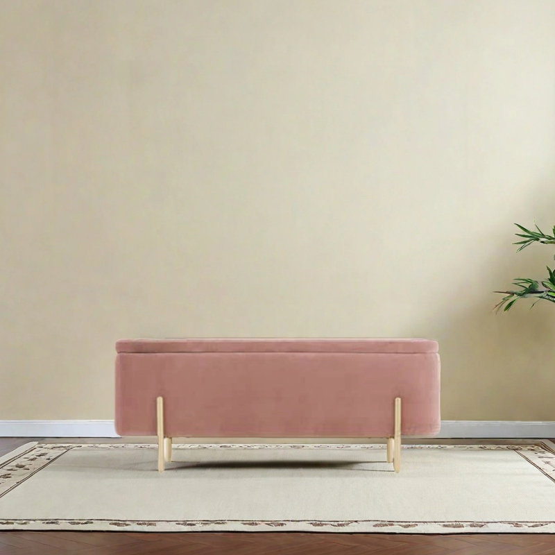 Banc de rangement pour vestiaire, H 17,32 po x l 43,31 po x P 17,32 po