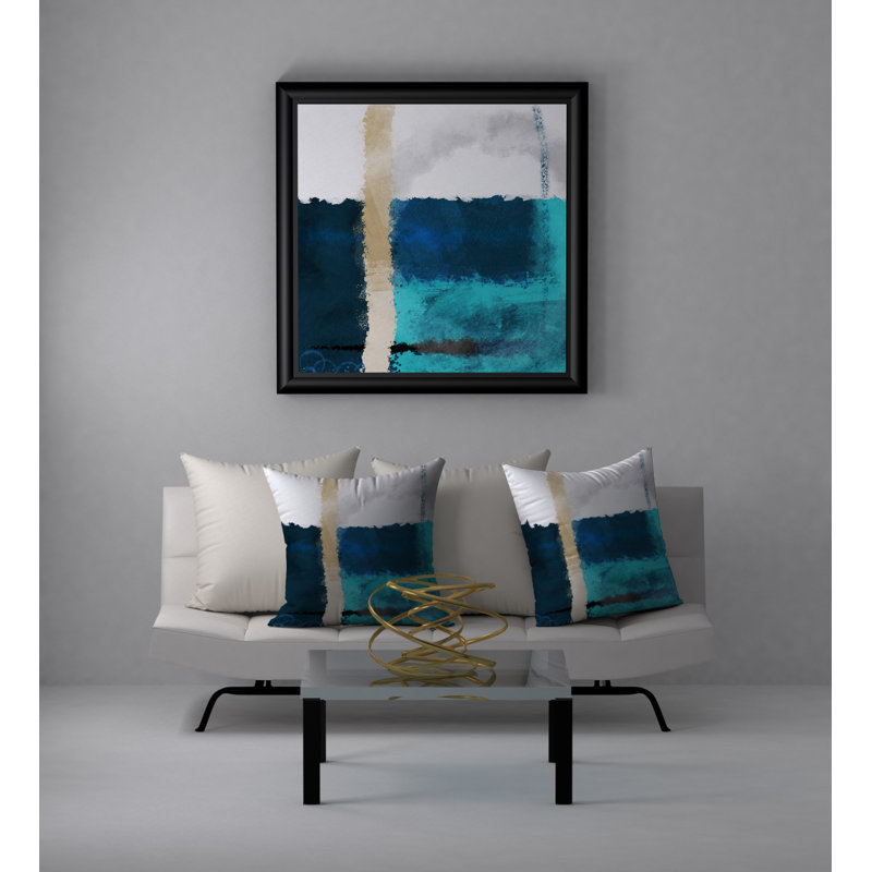 Coussin décoratif carrée de sécurité tombante, 24 po x 24 po