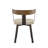 Drees Dining Chair with wooden backrest and arms-424926445