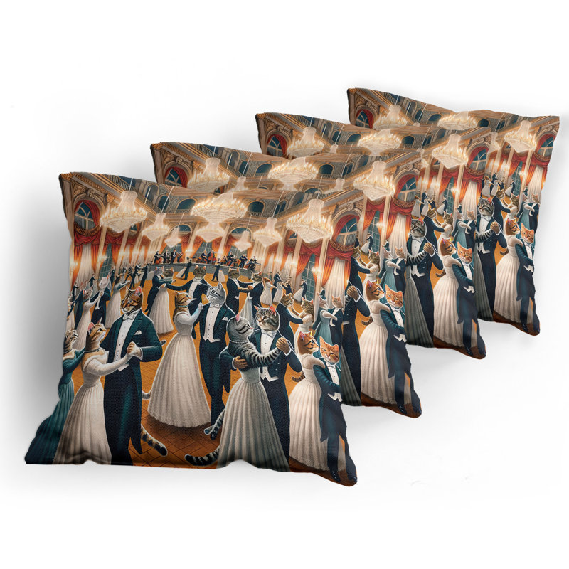 Fabric Reversible Throw Pillow, 20"H x 20"W