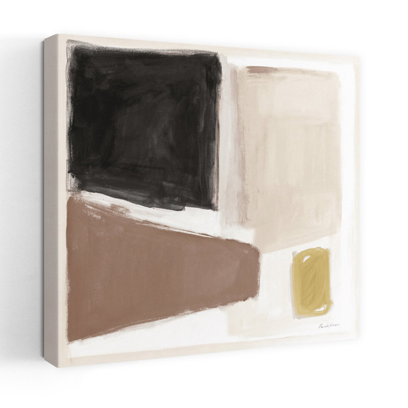 Neutral and Brew, art abstrait contemporain, H 32 po x l 32 po