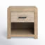 Roux Single Drawer Pine Wood Nightstand