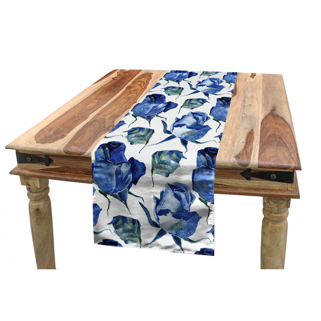 Watercolor Table Runner East Urban Home
