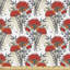 Nickles Poppies and Leafy Strokes Fabric