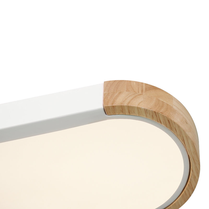 Plafonnier encastré rectangulaire simple à DEL 37,4 po Nouria, Blanc / Naturel, 3000 K