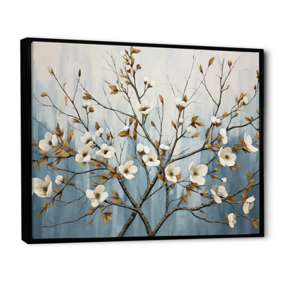 «White Dogwood Blossom Escape VI», reproduction sur toile