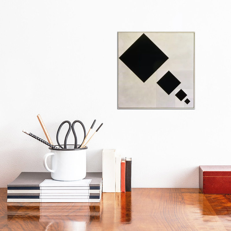 Arithmetic Composition 1 Piece Wrapped Canvas Wall Art, 30.48 cm H x 30.48 cm W