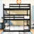 Kamaura Twin Over Twin Over Twin Bunk Bed With Safety Guardrails-106408367
