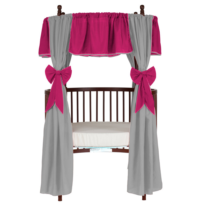 Curtain, Hot Pink/Gray