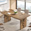 Bureau de direction 63 po en bois massif avec grand plateau