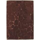 Abstract Area Rug in Brown