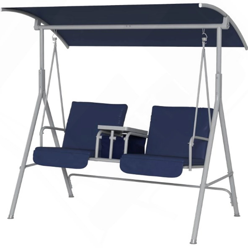 Balancelle, balancelle d'extérieur, pour jardin, bord de piscine, cour, Bleu très foncé