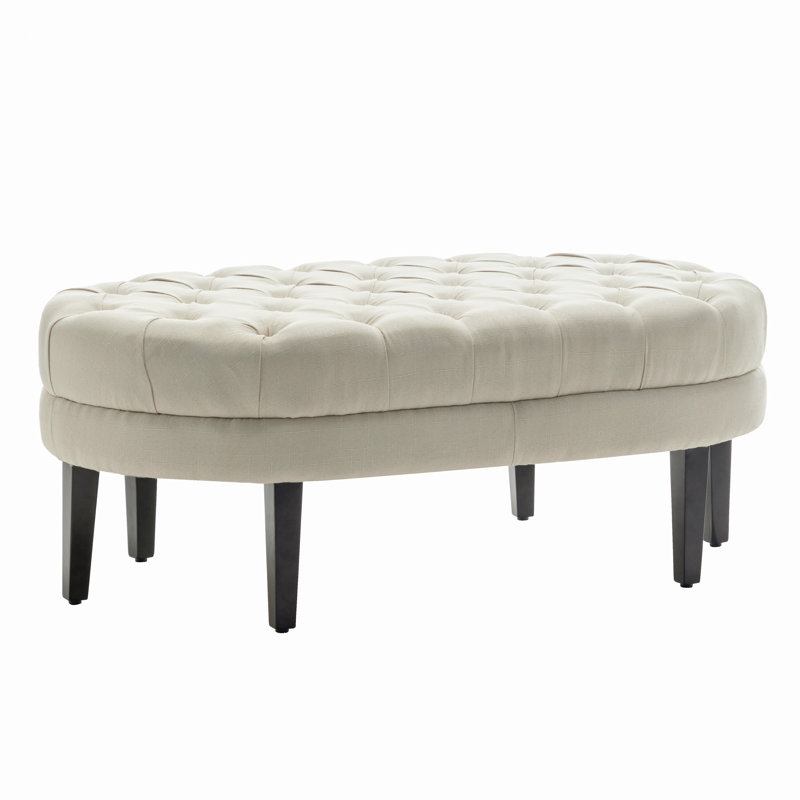Repose-pieds Ardie, Mélange de polyester beige