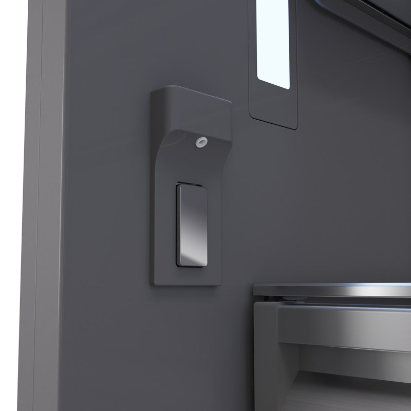 ZLINE Autograph 60 in. Panel Ready Refrigerator w/ Gray Interior & Gold Accents, Panel Ready/Graphite Gray/Champagne Bronze