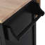 Kitchen Cart With Rubber Wood Drop-Leaf Countertop-1830992918