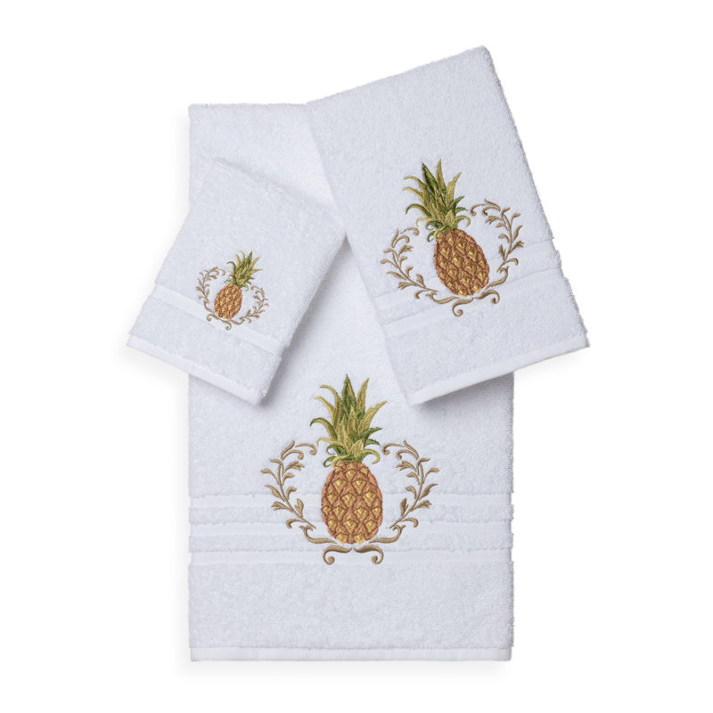 Welcome 3 Piece Towel Set, White