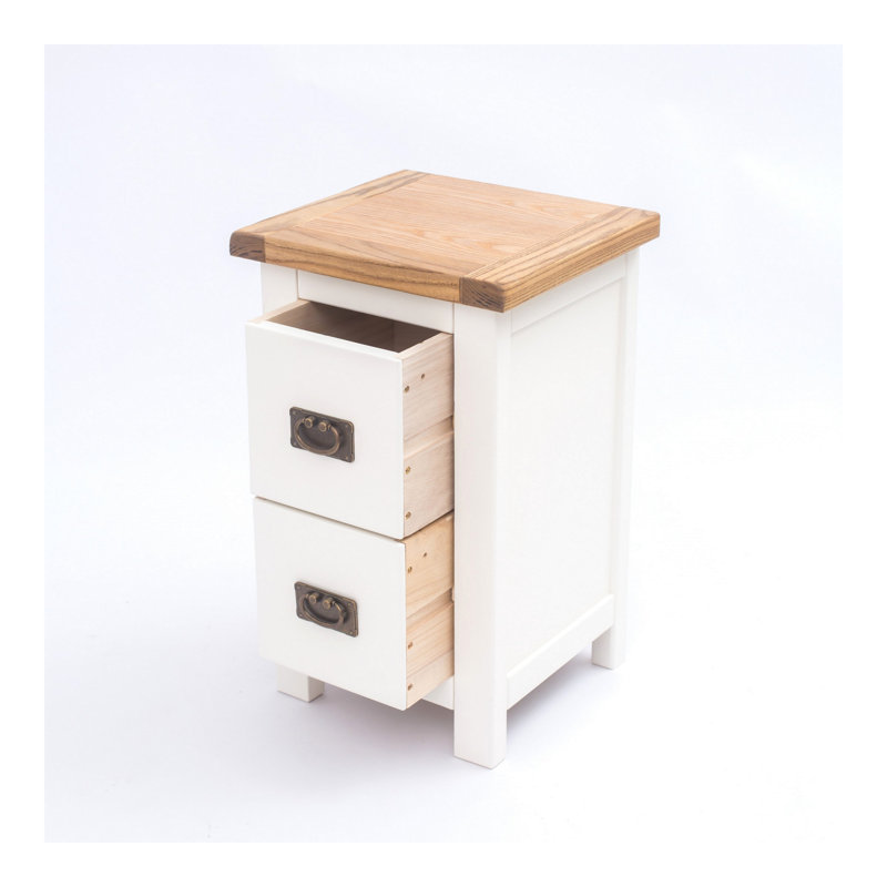 Aurelie 35cm W Plywood / Laminate Board Bedside Table, White
