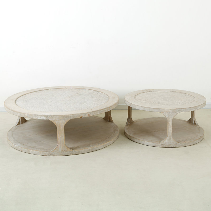 Milo Solid Wood Coffee Table, 16.54" H x 35.43" L x 35.43" W