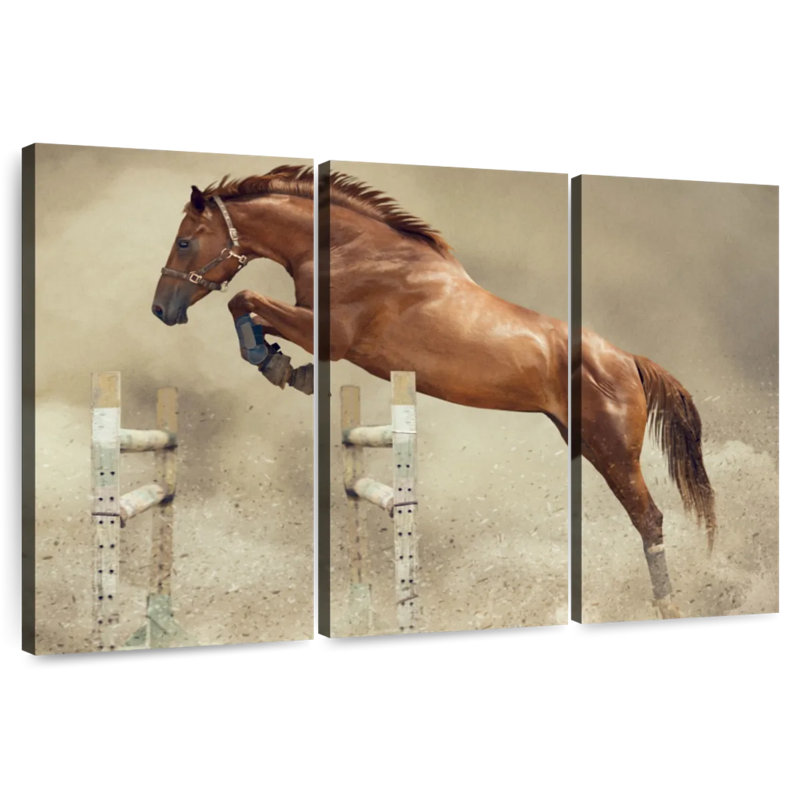 Brampt Powerful Jumping Horse, 28" H x 45" W