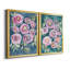 Floral Radiance I - ensemble de 2 reproductions d'art sur toile encadrées-1661084232-1661084230