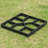 16'' L x 16'' W Plastic Tile in Black