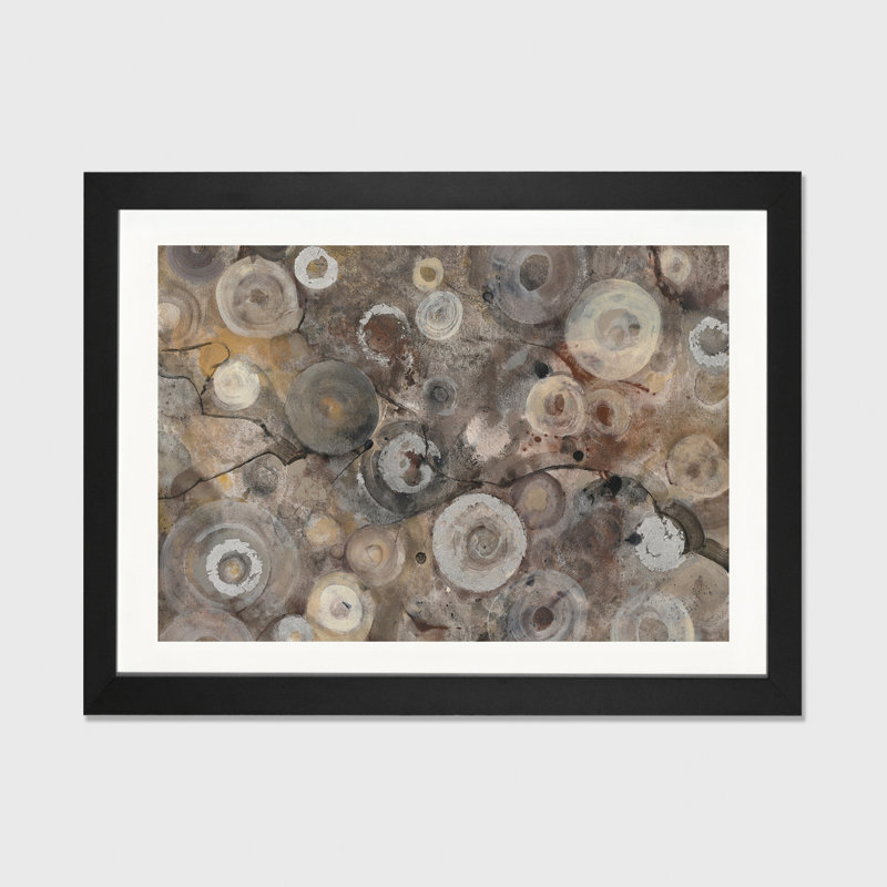 « agate », impression, Papier encadré noir, H 16 po x l 24 po x P 1 po