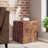 Bohl vidaXL Solid Teak Wood Stool, Versatile Footrest/Side Table, 15.7" x 15.7" x 17.7"