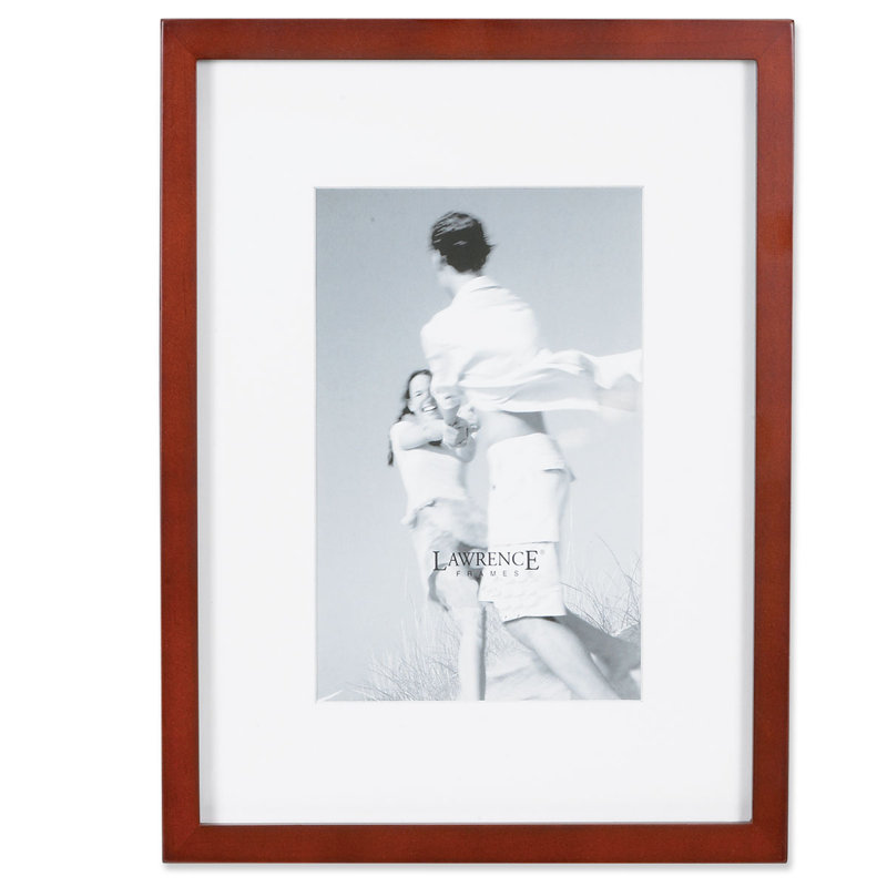 Cadre photo noir Crampton, 4 po x 6 po, Noyer brun mat