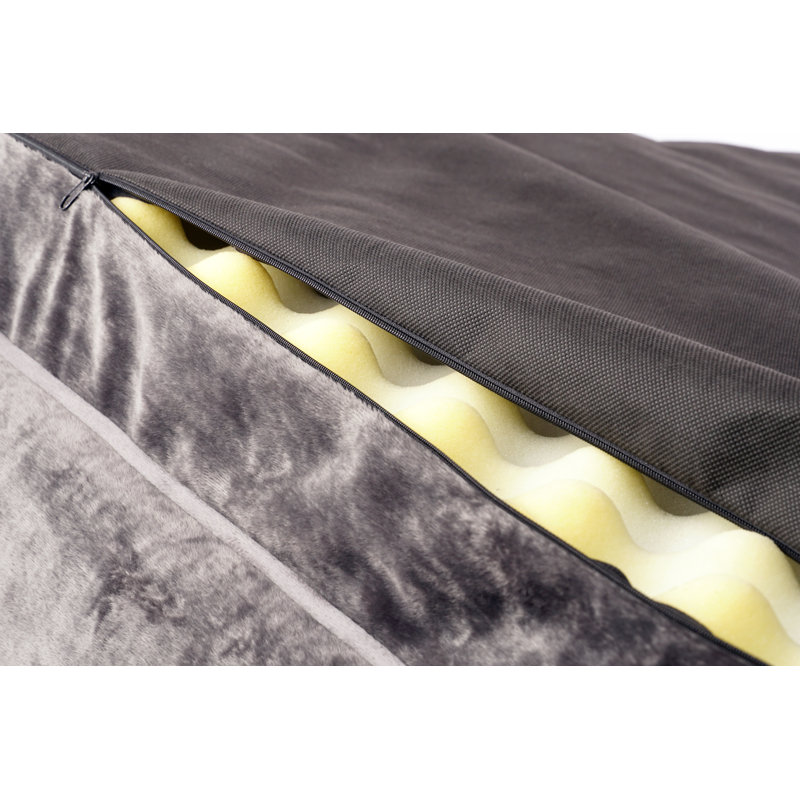 Canapé-lit Braunstein, Grand (l 38 po x P 28 po x H 10,5 po), Gris anthracite
