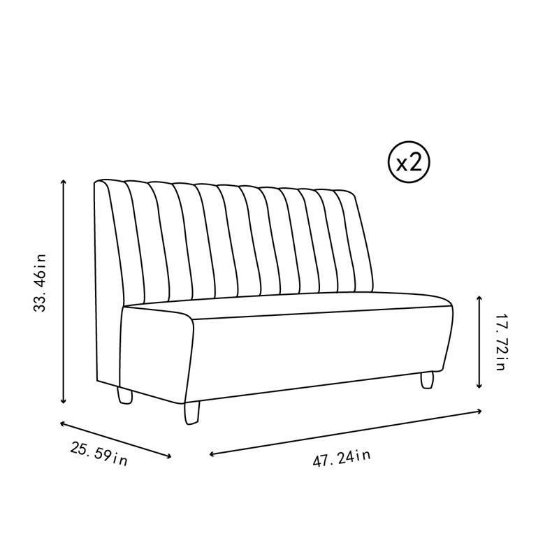 Lanina Faux Leather Upholstered Bench