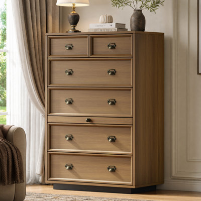 Commode 6 tiroirs avec tablette coulissante Farmhouse