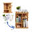 Rotating Rectangular Tabletop Makeup Organizer
