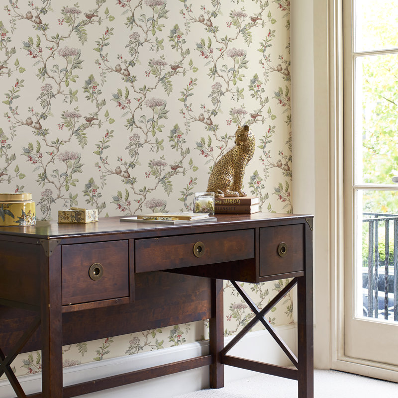Laura Ashley Elderwood Wallpaper Roll, Natural