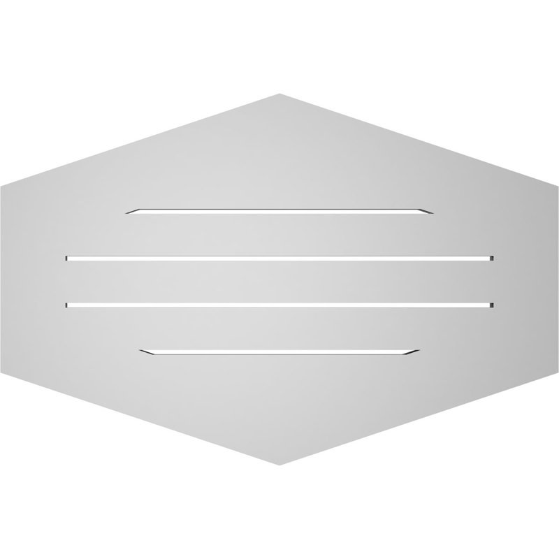 Pente verticale verticale en uréthane 4 pi, H 20 po x l 30 po x P 1 po