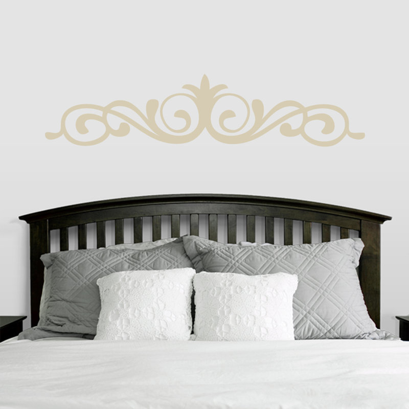 Adhésif décoratif à volutes élégantes, Beige clair