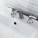 2PCS 8" Sink Faucet,Widespread Zinc Alloy+Plastic 3 Hole, Pop Up Drain and cUPC Lead-Free Hose
