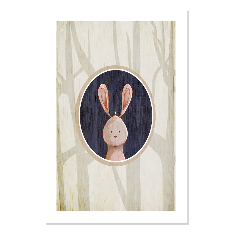 «Juvenile Forest Animals», impression sur papier, H 36 po x l 24 po x P 1 po, Papier