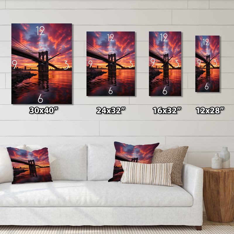Horloge murale Jeanean - Cityscapes, Petit