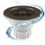Crépine d'évier de cuisine Lexium Quartz avec finition de couleur béton, pour trou de drain de 3,5 pouces LG-SB-C