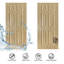 Hollow Core Oak Finished PVC Composite Interior Sliding Barn Door with Hardware Kit-111545321