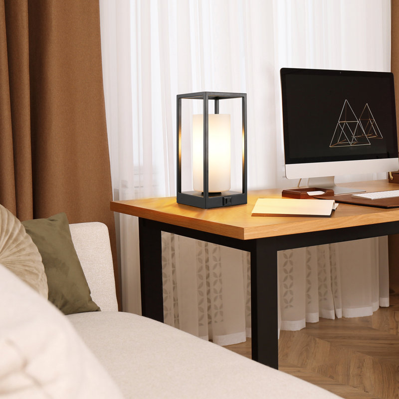 Lampe de table tactile avec ports USB et ampoule incluse - à intensité variable à 3 voies